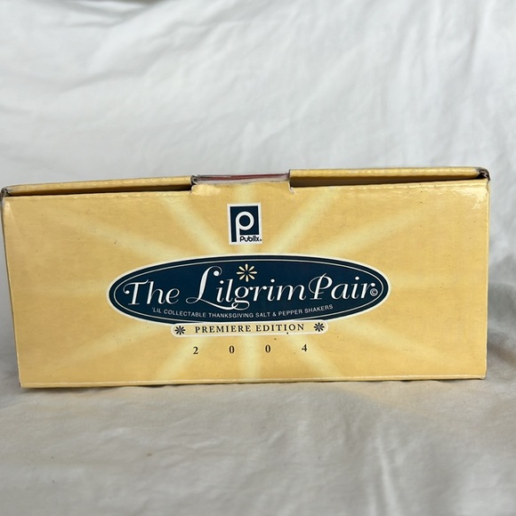 Publix The Lilgrim Pair 2004 Premiere Edition Thanksgiving Salt & Pepper Shakers - Picture 3 of 3